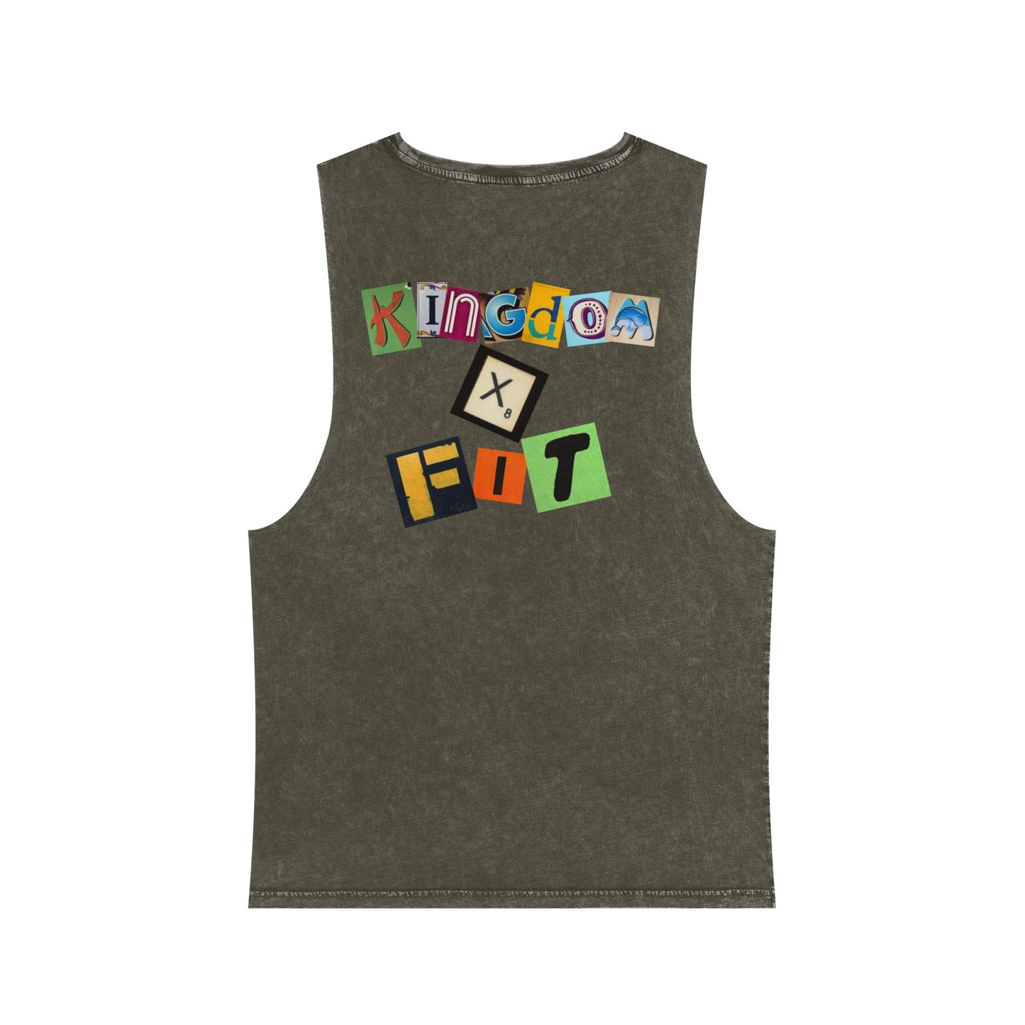 Kingdom & Fit Stonewash Tank — Honor God, Build Your Temple