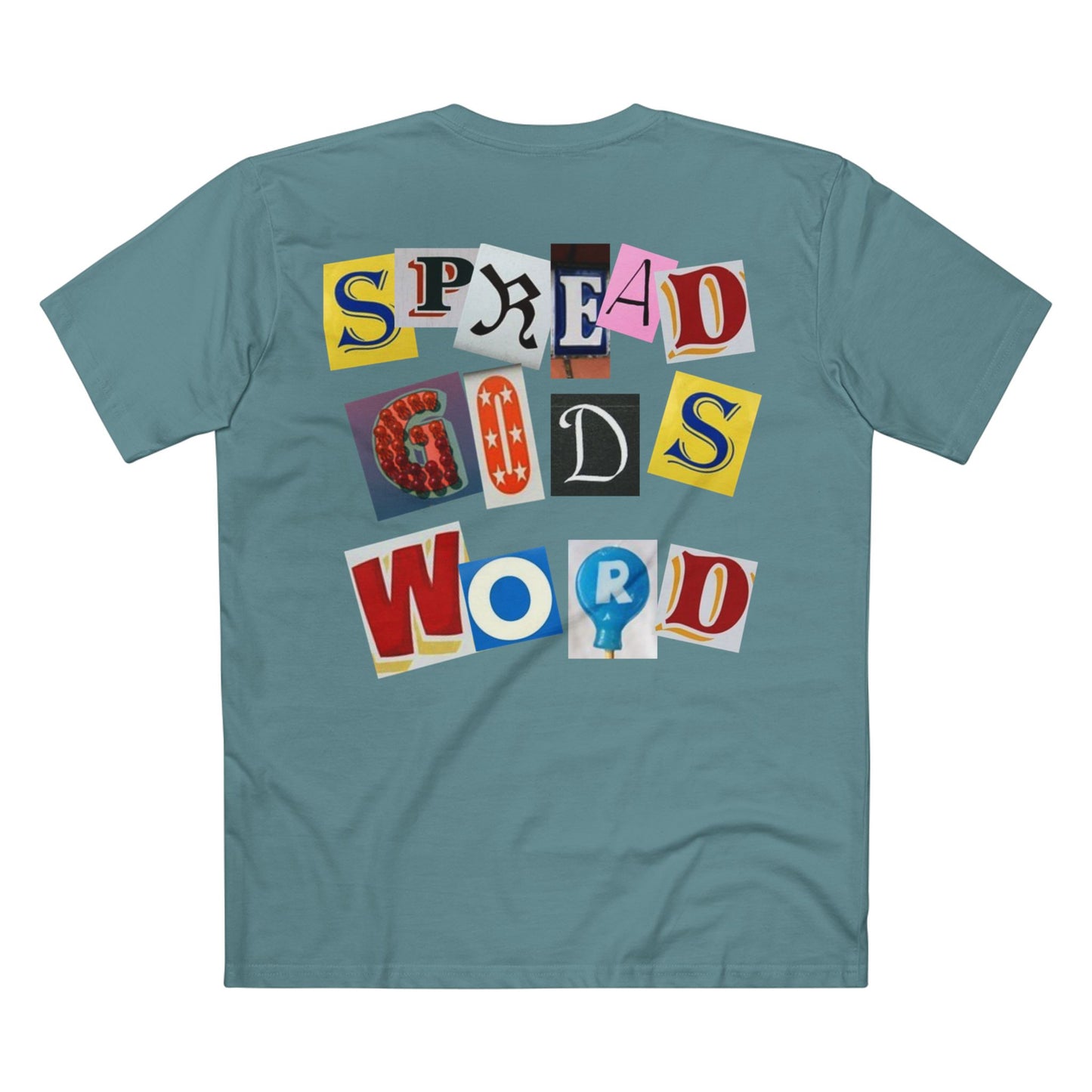 Spread God's Word Ransom Letter Design T Shirt