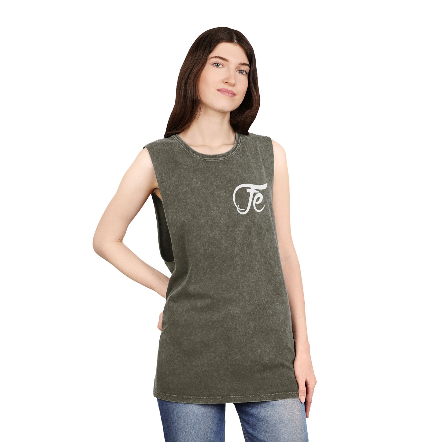 Kingdom & Fit Stonewash Tank — Honor God, Build Your Temple