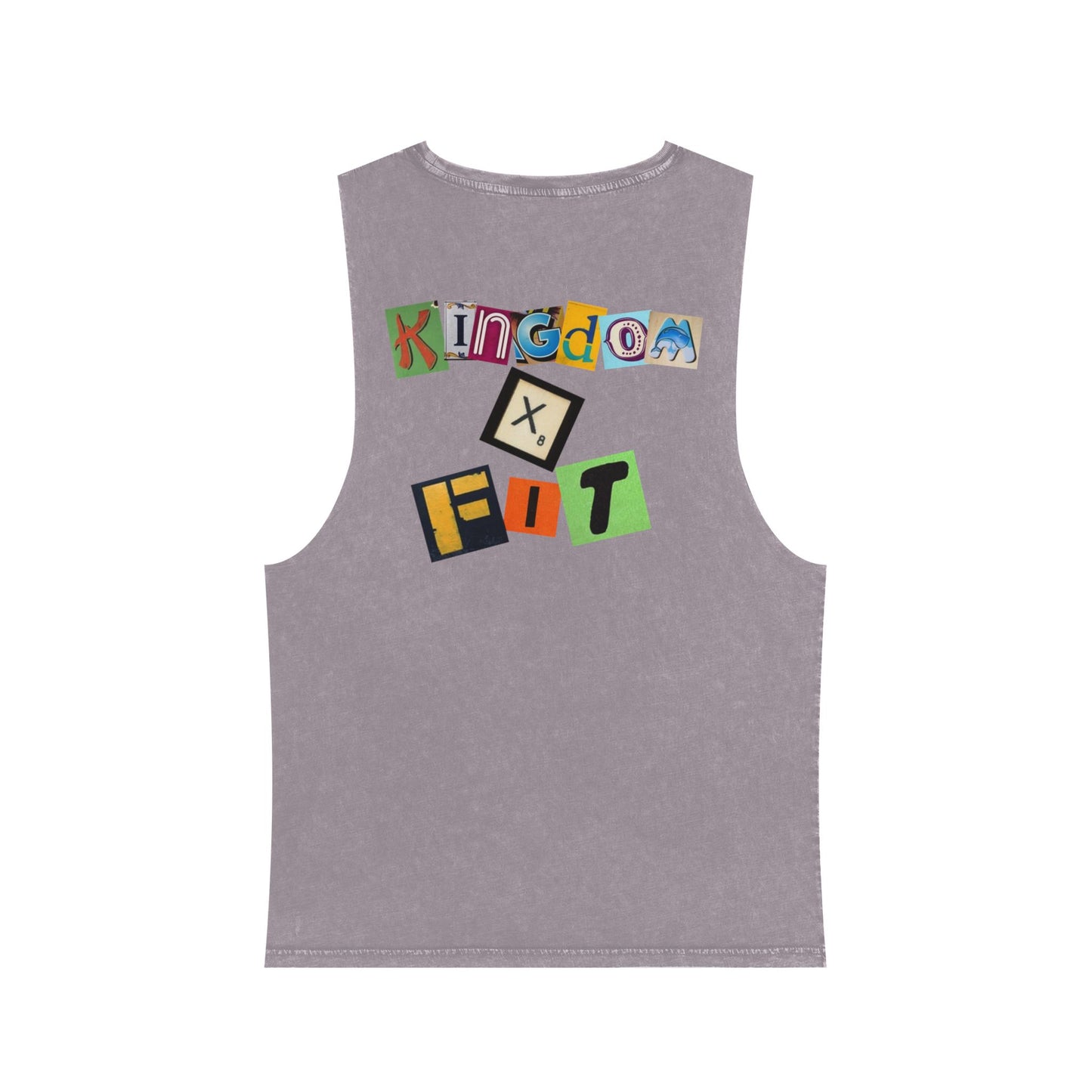 Kingdom & Fit Stonewash Tank — Honor God, Build Your Temple