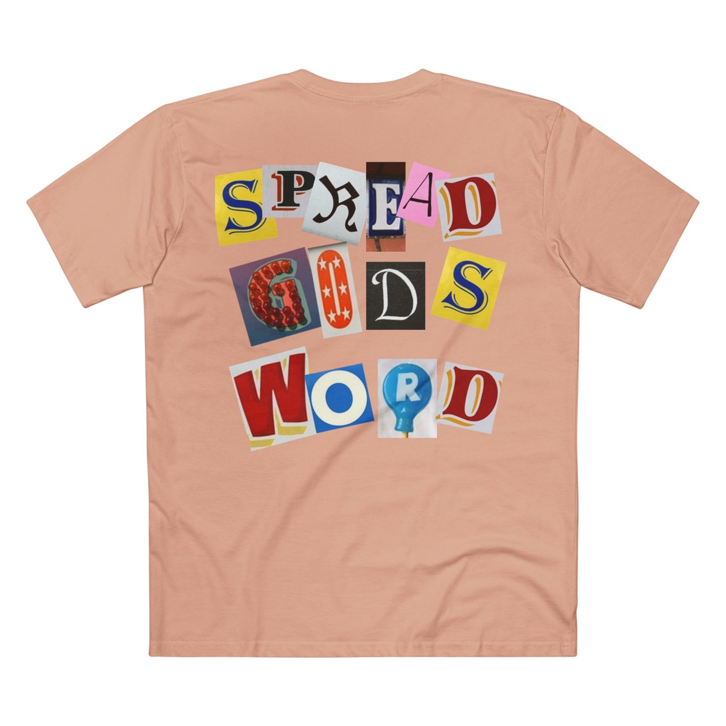 Spread God's Word Ransom Letter Design T Shirt