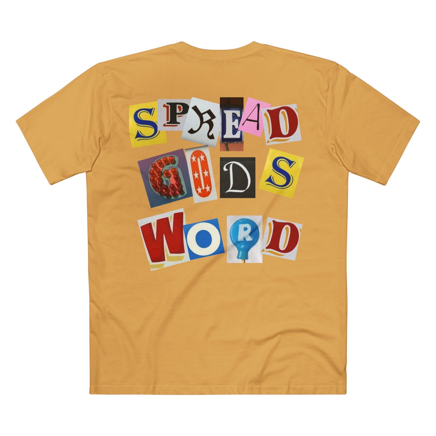 Spread God's Word Ransom Letter Design T Shirt