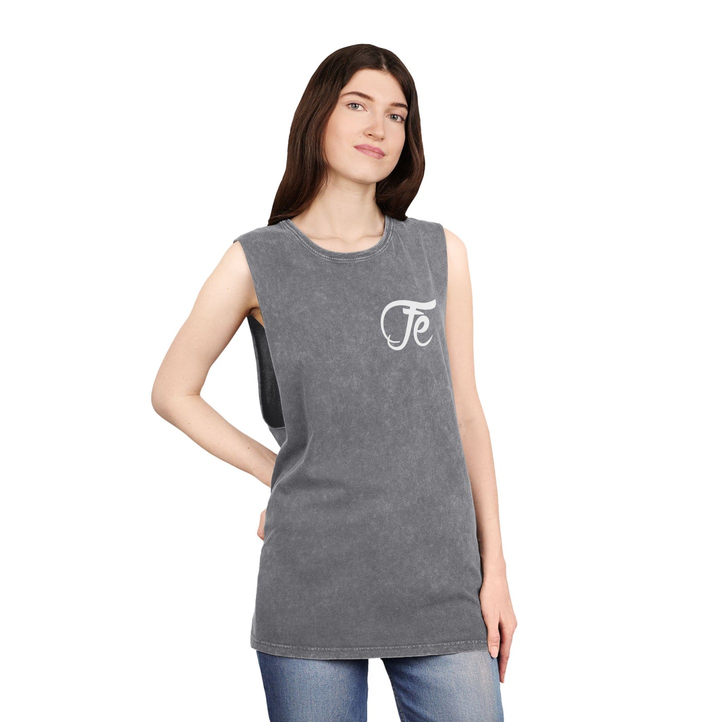 Kingdom & Fit Stonewash Tank — Honor God, Build Your Temple