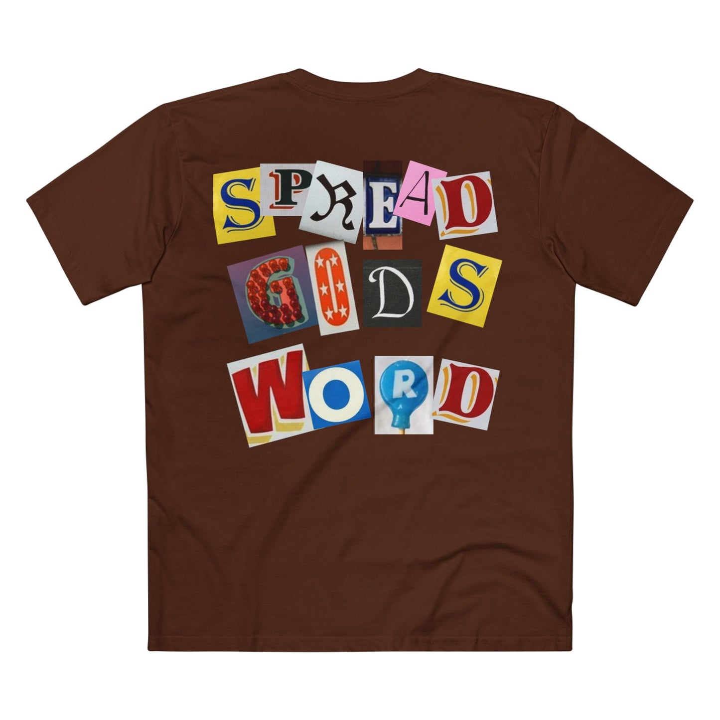 Spread God's Word Ransom Letter Design T Shirt