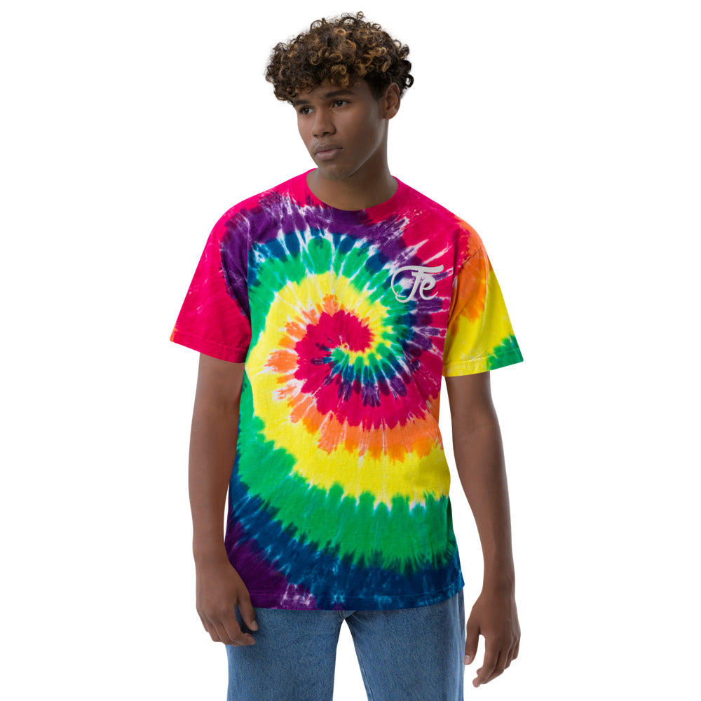 FE 7TH AVE OVERSIZED ( NEBULA ) TIE DYE SHIRT EMBROIDERED LOGO