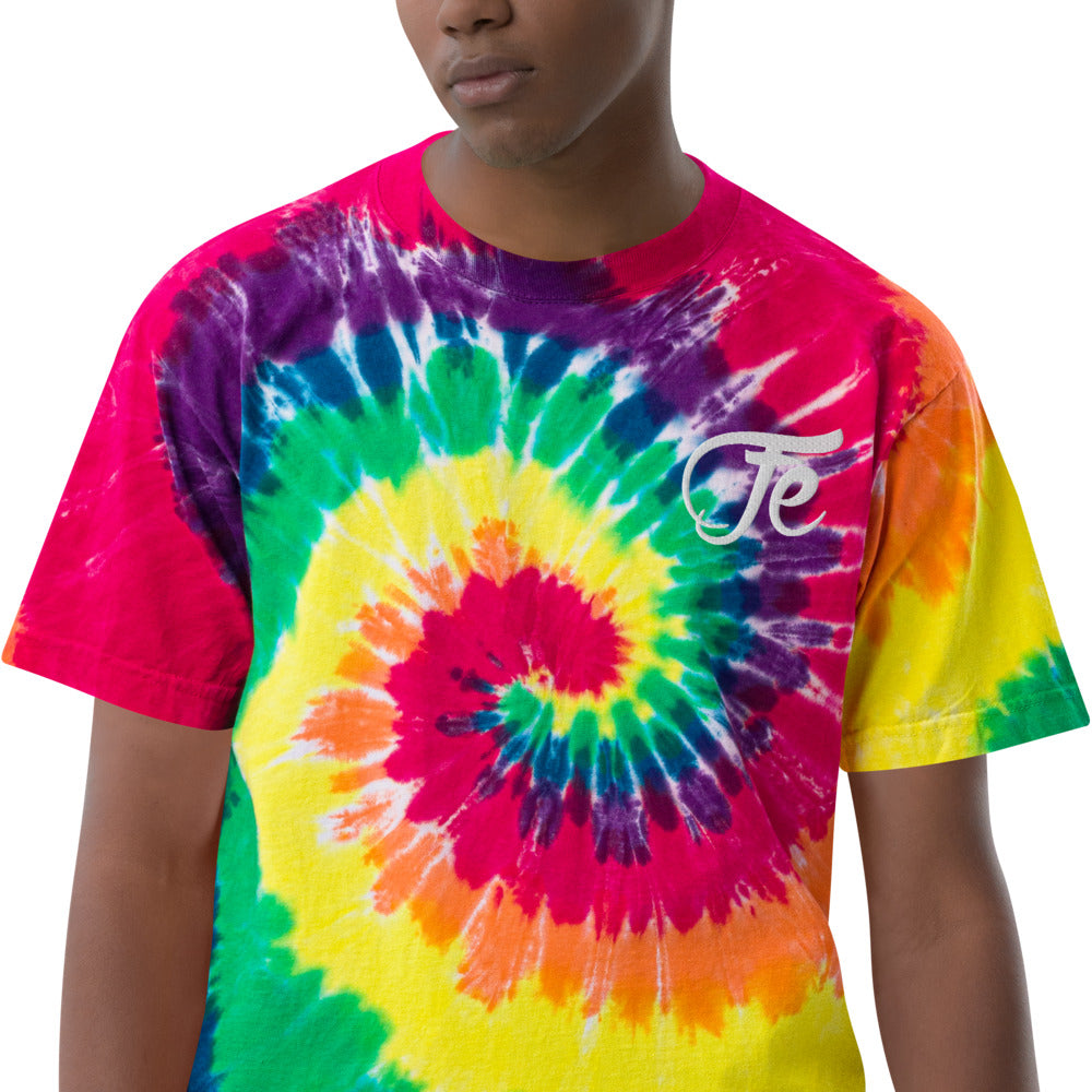 FE 7TH AVE OVERSIZED ( NEBULA ) TIE DYE SHIRT EMBROIDERED LOGO