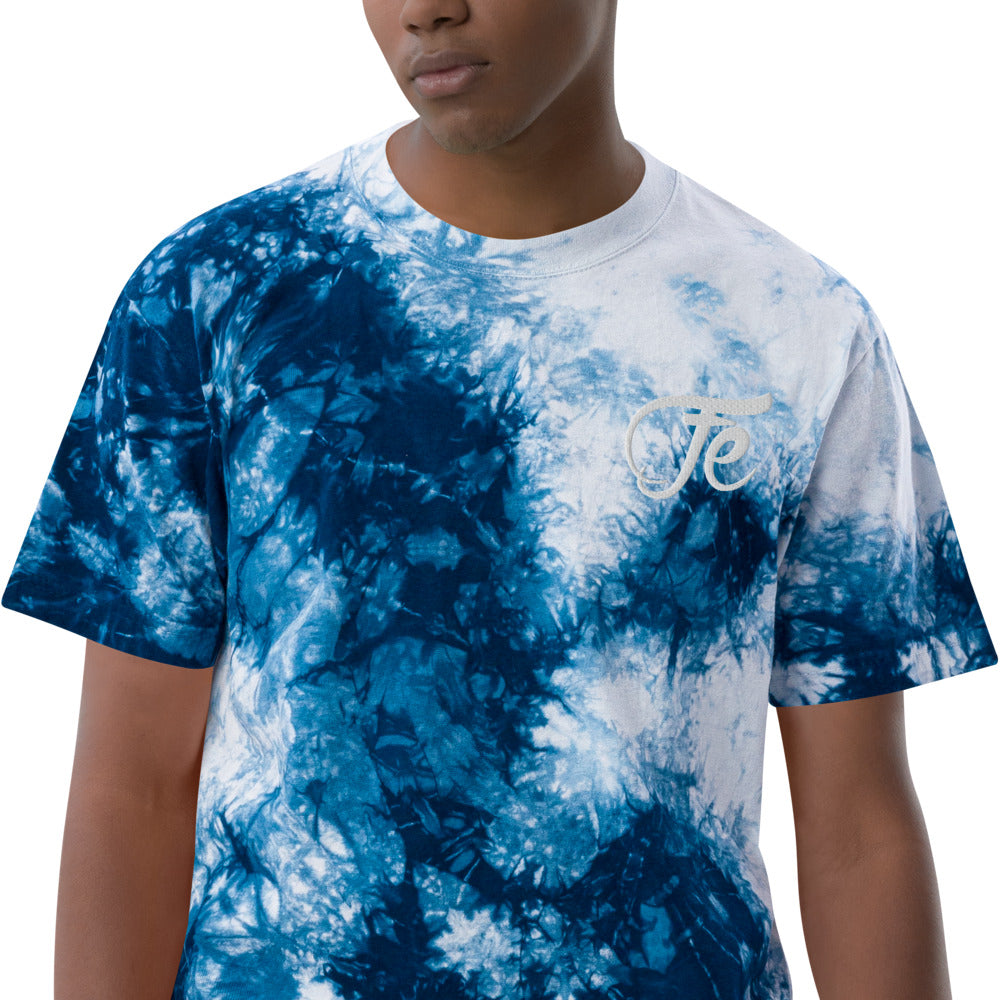 FE 7TH AVE OVERSIZED ( NEBULA ) TIE DYE SHIRT EMBROIDERED LOGO