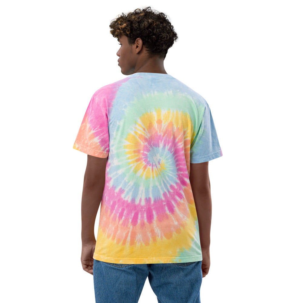 FE 7TH AVE OVERSIZED ( NEBULA ) TIE DYE SHIRT EMBROIDERED LOGO