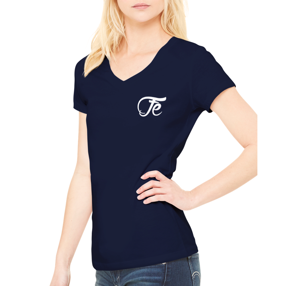 FE 7TH AVE PREMIUM WOMENS V NECK T SHIRT